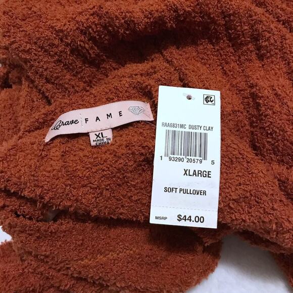 Crave Fame NWT Burnt Orange Soft Sweater Juniors XL - Picture 7 of 9